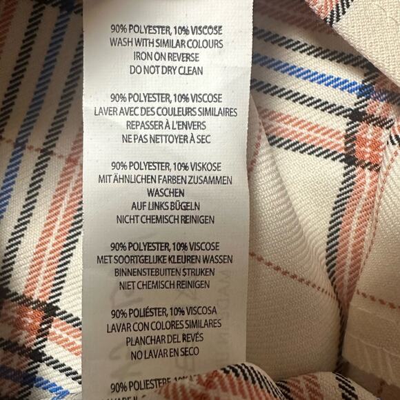 Nasty Gal Summer Check Double Split Mini Skirt Plaid NEW - Picture 5 of 7